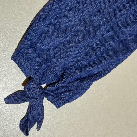 Talbots Women's Linen Long Sleeve Sweater Sz XL Petite Breathable Beach Coastal - Picture 5 of 10